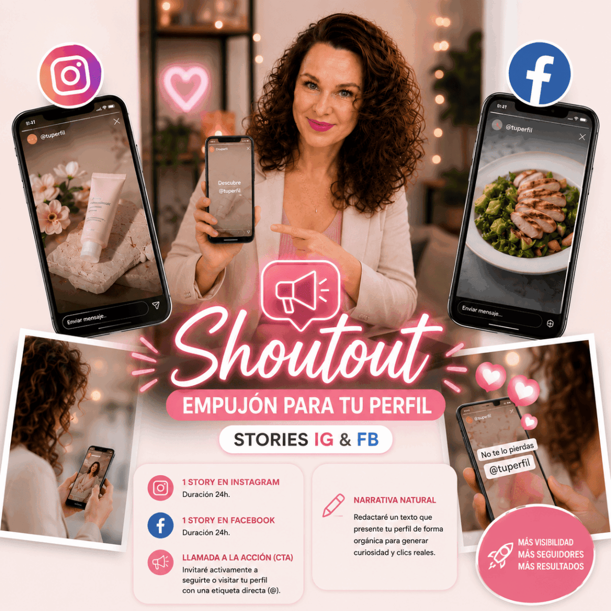 Shoutout - Empujón para tu Perfil